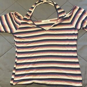 Persaya Multicolor Striped V-Neck Camisole